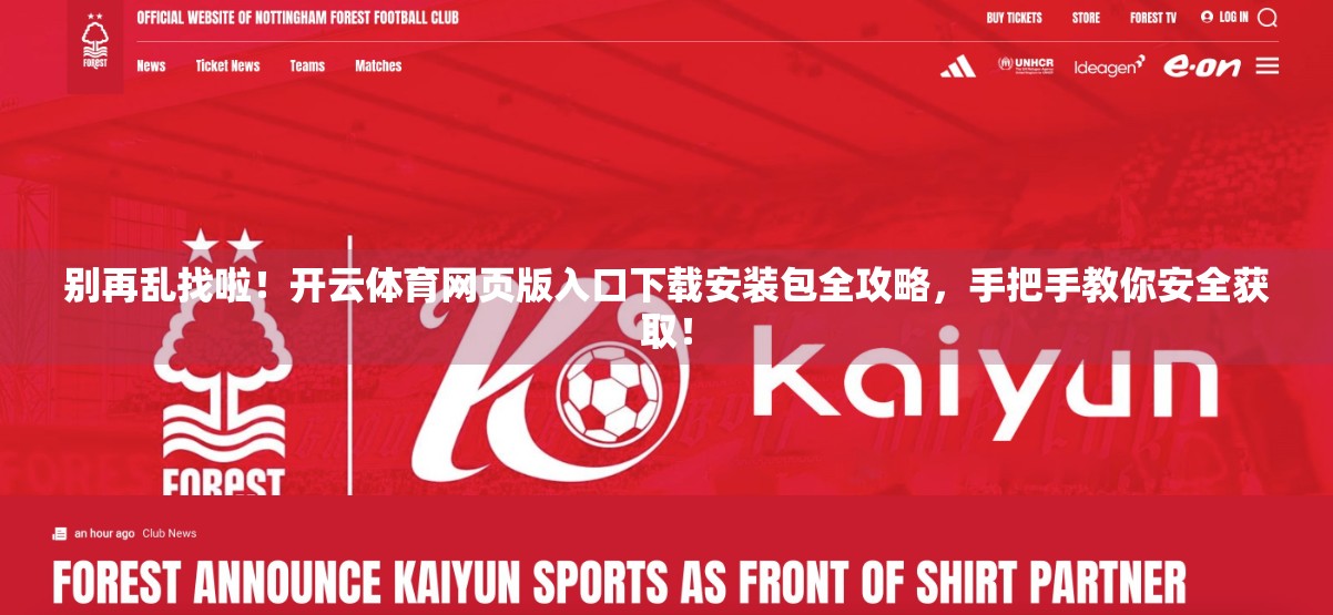 别再乱找啦！开云体育网页版入口下载安装包全攻略，手把手教你安全获取！