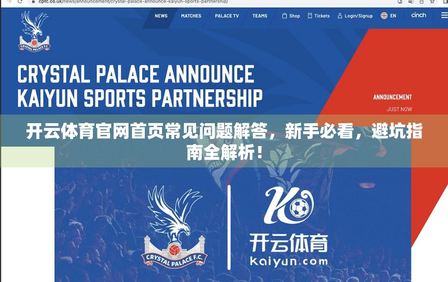 开云体育官网首页常见问题解答，新手必看，避坑指南全解析！