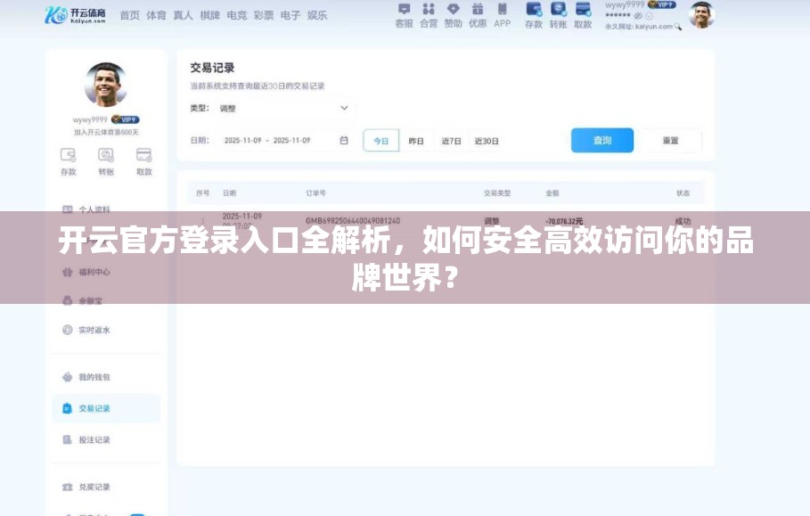开云官方登录入口全解析，如何安全高效访问你的品牌世界？
