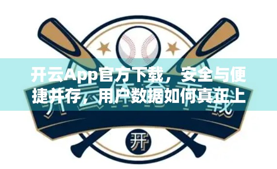 开云App官方下载，安全与便捷并存，用户数据如何真正上锁？